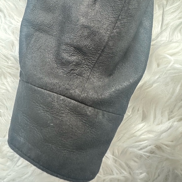 REMY vintage 80's Men's Lamb Skin Leather Bomber Jacket, Black, size 38 MODERN - Picture 5 of 13